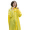 Impermeabile giallo impermeabile di modo del cappotto riutilizzabile di EVA Transparent Custom Plastic Rain