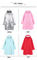 I cappotti impermeabili delle donne dell'unità di elaborazione con spessore del poncio 0.5mm dei cappucci