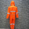 Gli adulti di BSCI piovono i cappotti, arancia di larghezza del PVC ciao Vis Long Raincoat 1200mm