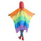 Pioggia leggera Poncho EVA Waterproof Raincoat dell'arcobaleno di modo all'aperto
