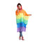 Pioggia leggera Poncho EVA Waterproof Raincoat dell'arcobaleno di modo all'aperto