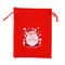 L'OEM ha stampato la iuta riutilizzabile impermeabile della tela da imballaggio dei sacchetti della spesa per il Natale